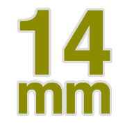 14mm(9/16インチ)のボディピアス