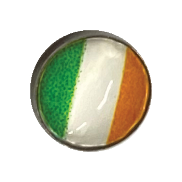 ＜グリーンピアッシング＞ アイルランド国旗ネジ式ディスクキャッチ 14G