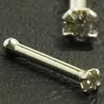 ダイヤモンド（SI/1.5mm）ノーズボーン鼻ピアス 20G