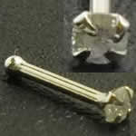 ダイヤモンド（SI/2.0mm）ノーズボーン鼻ピアス 20G