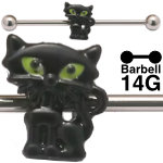 ブラックキャット インダストリアル ボディピアス 14G