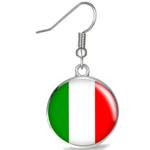 イタリア国旗 ステンレスピアス