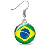 ブラジル国旗 ステンレスピアス